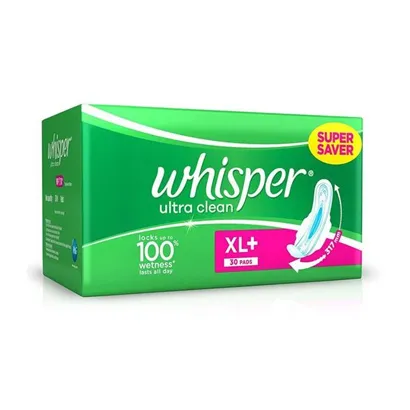 whisper-ultra-clean-xl+ -plus-30-pads